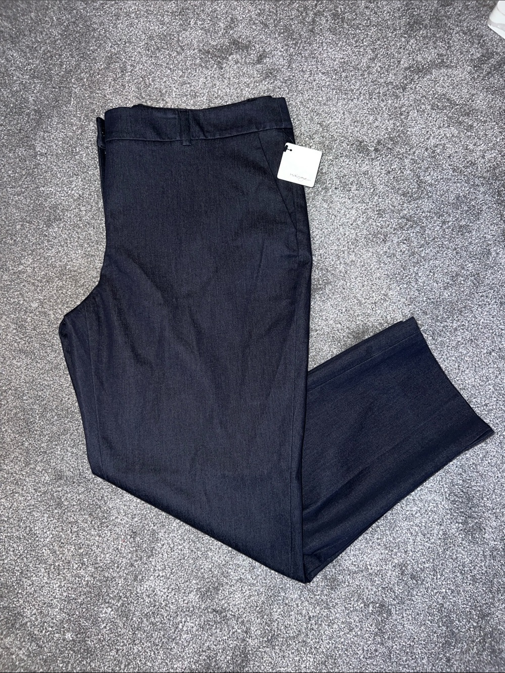 Halogen Plaza Denim Black Dress Pants - Tailored Fit Women s Size 14